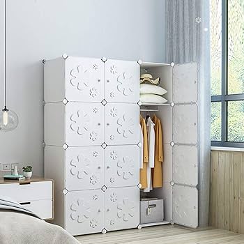 Amazon｜ワードローブ 北欧スタイルの花のポータブルワード